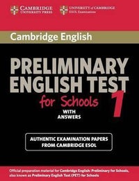 Cambridge PET for Schools Student's Book with answers 1