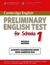 Cambridge PET for Schools Student's Book without Answers 1